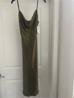 Animari satin midi dress